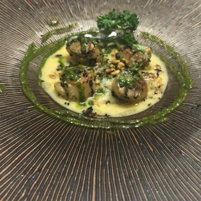 Jacobsmuscheln - Warme Vorspeise nach Griechischer Art Jacobsmuscheln Warme Vorspeise Nach Griechischer Art